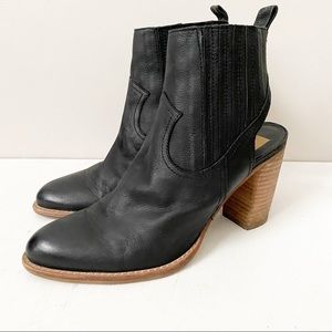 Dolce Vita Open Heel Jasper Leather Bootie